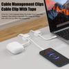 3 Pcs 3-in-1 Cord Organizer Spring Clip Holder Small Desk Cable Organizer Clips Adhesive