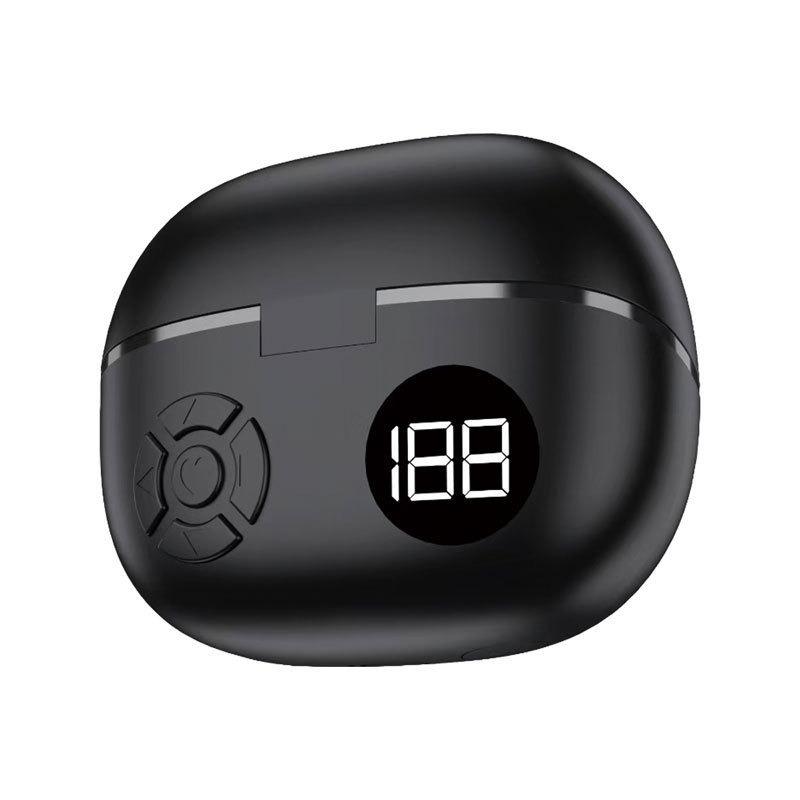 

New - Digital Display Non-In-Ear Bluetooth Headset Wireless Ear Clip Button Remote Control Mobile Phone Brush