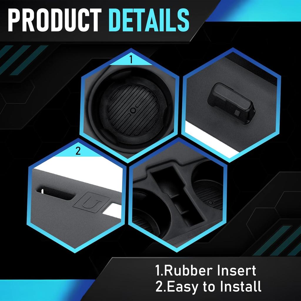 Front Center Console Cup Holder HC3Z-2813562-AB Compatible with Ford F150 2015-, Compatible with F250 F350 F450 Super Duty 2017-, Center Cup Holder