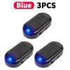 Solar Powered LED Flashing Light Simulated Car LED Warning Light Simulated Dummy Alarm Super Bright Wireless Strobe Signal Alarm