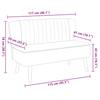 Vidaxl Sofa 117X55.5X77 Cm, Light Green Material