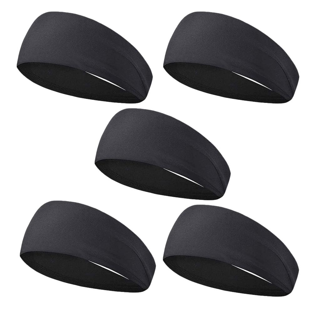 5PCS Non Slip Sweatband Sweat Wicking Workout Headband Comfortable Sports Headband  Running
