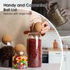 Clear Glass Storage Jar with Cork Lid Atorage Bottle Sealed Tank Tea Can Cereal Coffee Creative Decoration Airtight Canister Set