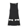 Women's New European and American Style Fashion Contrasting Color Bow Decoration Mini Dress