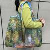 Borsa Tote da Viaggio Pieghevole Ecologica con Cartoni Animati - Borsa da Shopping a Spalla Singola di Grande Capacità per Donne