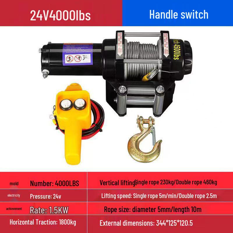 12V/24V Electric Off-Road Car Winch & Hoist