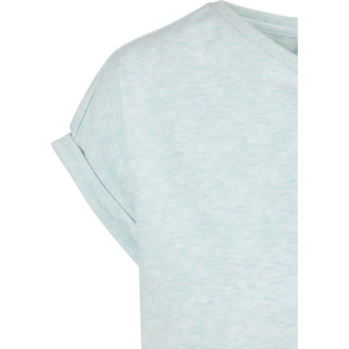 T-shirt femme - Urban Classics - Bleu clair - Manches courtes - Coupe loose - Col arrondi