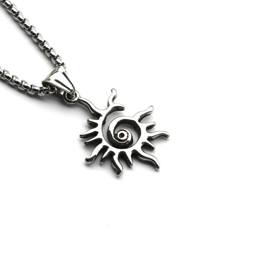 2025 Stylish Men's Retro Football Pendant Necklace with Stainless Steel Chain