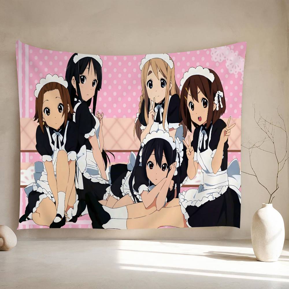 KOn Maidské Kostýmy Anime Barevné Nástěnné Tapiserie Bohemické Nástěnné Tapiserie Mandala Nástěnné Plachty