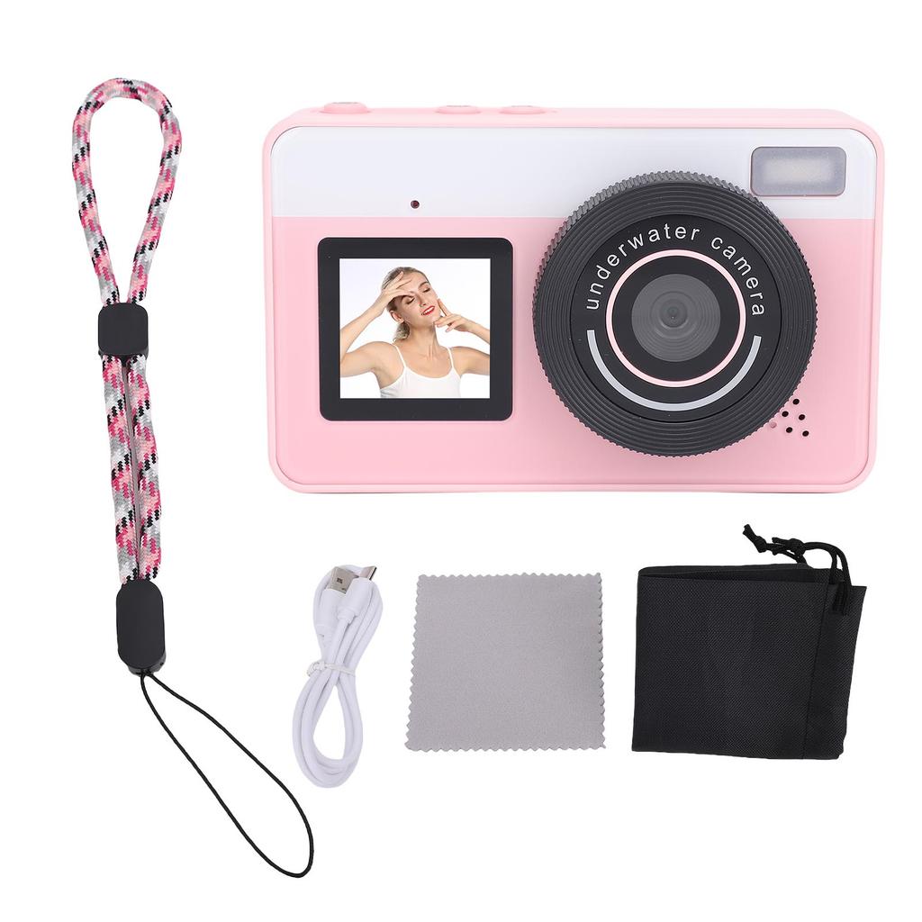 Underwater Digital Camera Waterproofing 18X Zoom 48MP Autofocus Dual Screen Selfie Camera with 2.88 Inch HD Screen for