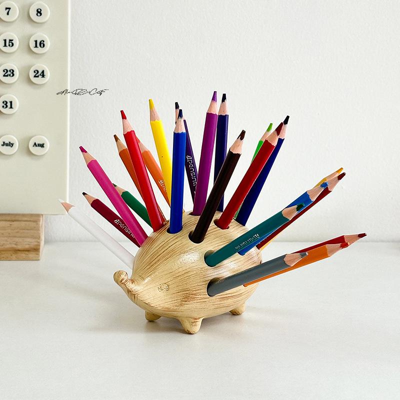 Niedlicher kreativer igelförmiger Stifthalter Stifteaufbewahrungsbox für Studenten Büro Schreibtischdekorationen