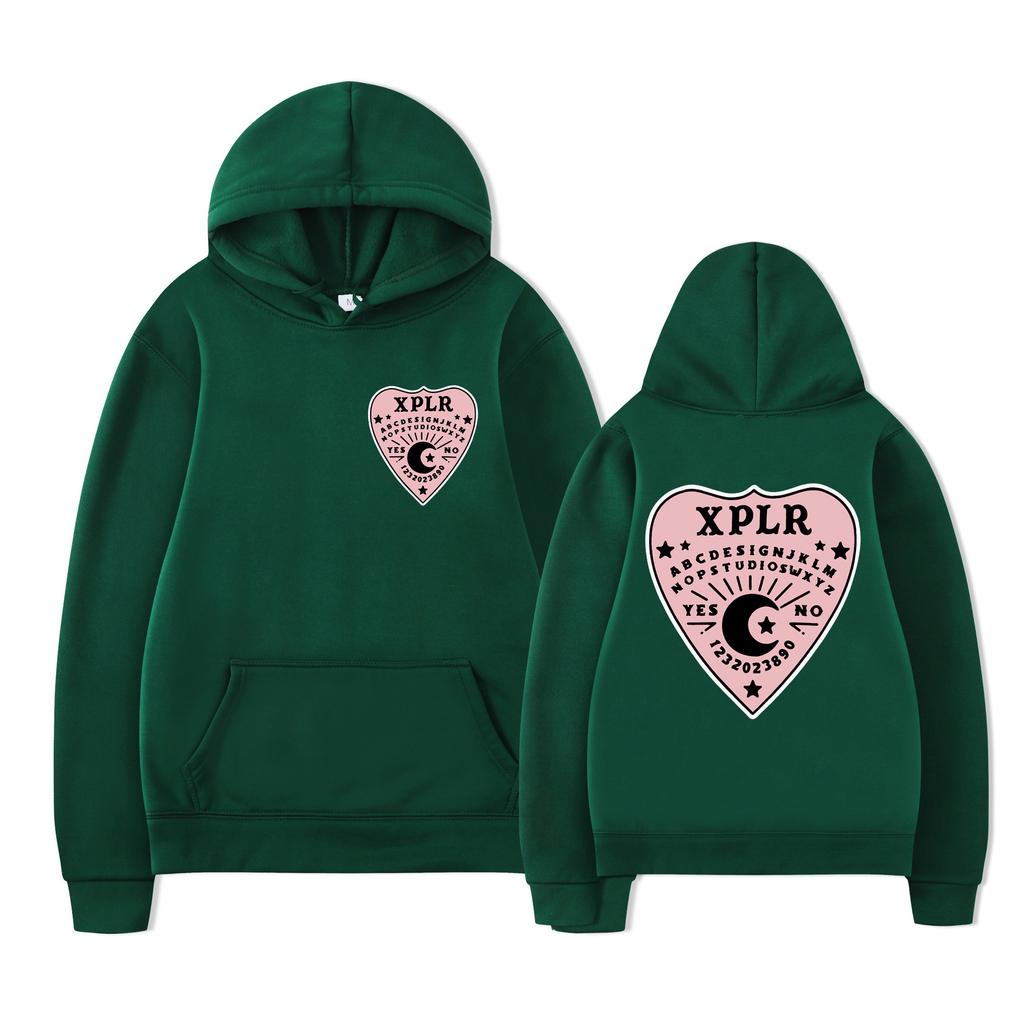 XPLR2D Print Fashion Sweatshirt Hip Hop Casual Unisex Autumn Winter Fleece Y2K Clothes Streetwear Tops Oversize