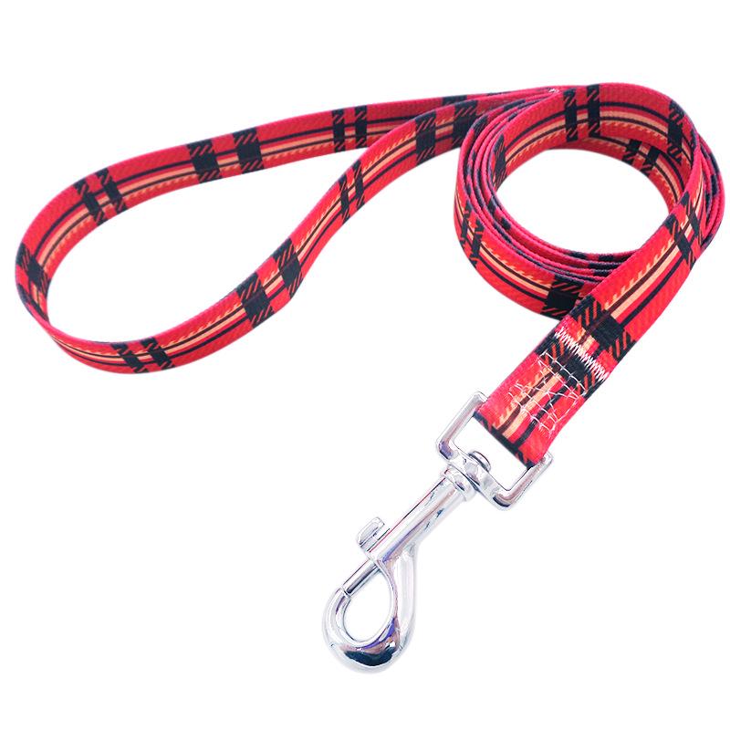 Patterned Webbing Dog Leash - Printed Pet Rope