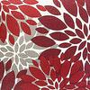 Floral Throw Pillow Cover Modern Geometric Flower Cushion Cover Zipper Closure Washable Square Pillow Case for Sofa Couch Bed Decor