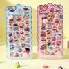 Kawaii Crayon Shin-chan Happy Buttocks Stickers for Phone Case Laptop Stationery CuteSoft Pinched Decompression Sticker Toy Gift