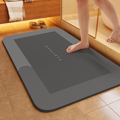 Soft Diatom Mud Absorbent Mat Bathroom Floor Mat Bathroom Door Thickened Non-slip Quick-drying Foot Mat Door Mat Toilet Carpet