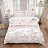 3pcs Heart Cinnamoroll Sanrio Print Cover Set Ultra Soft, Breathable, and Comfortable Bedding with Stylish Design for Bedroom and Guest Room Deco