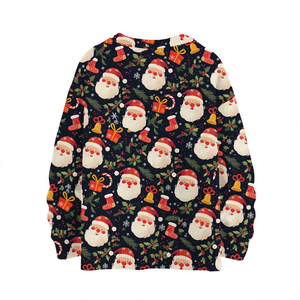 Women's Casual Long Sleeve Woolen Christmas Sweatshirt Fall  Vacation Long Sleeve Pullover