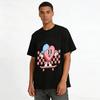 Retro Skate Heart Throb Graphic Casual Top Pure Cotton T-shirt