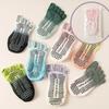 2Pcs Anti Skid Five Finger Yoga Socks Cross Strap Grip Socks for Women Pilates Ballet Home Fitness Training