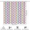 Stylish Colorful Pattern Shower Curtain For Bathroom Decor Waterproof Fabric With Eye Hooks Loop Design