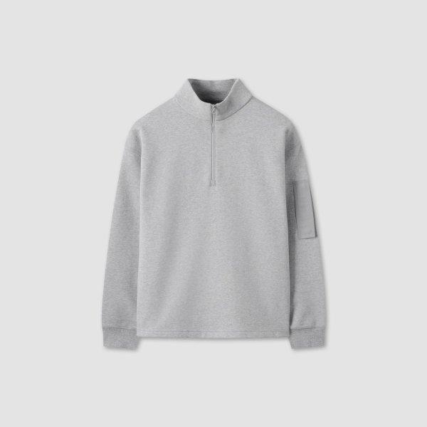

Kolon SportS Мужская толстовка с полумолнией tltbS25401mml medium melange/95
