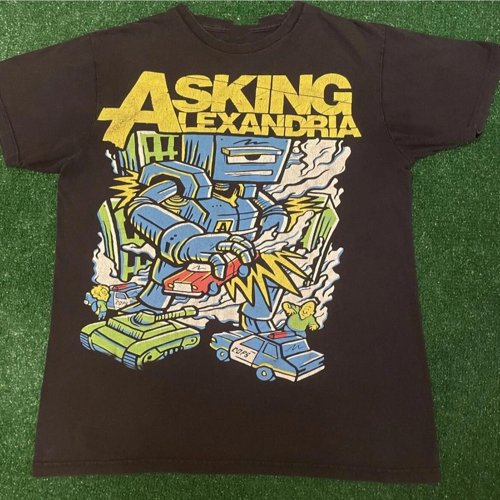 Asking Alexandria Band Tee Rock Black T Shirt Size S-5XL AD216