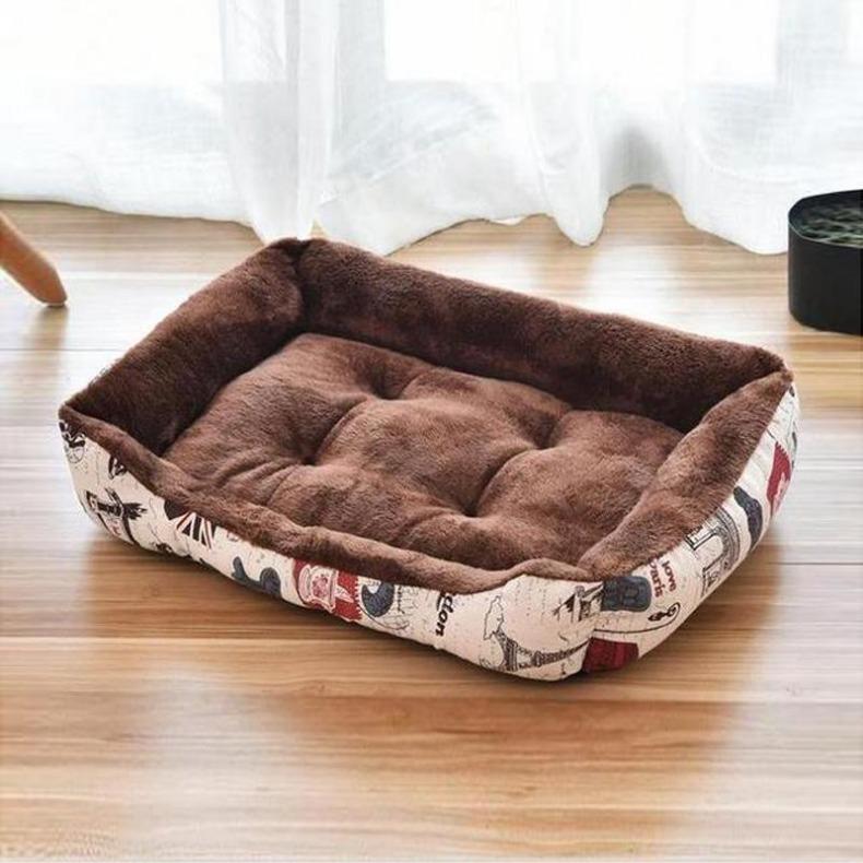 Soft Pet Bed Flannel Thickened Pet Fleece Dog House Soft Fleece Nest Dogs Baskets Mat Puppy Kennel For Cat Breathable Pets Bed