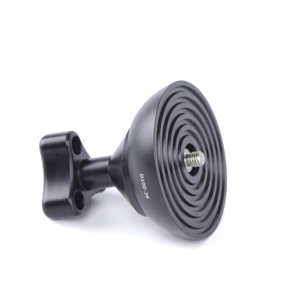 Precise Aluminum 100mm Half Round Flat To Bowl Adapter Converter for Gimbals Base Universal Tripod Connectors