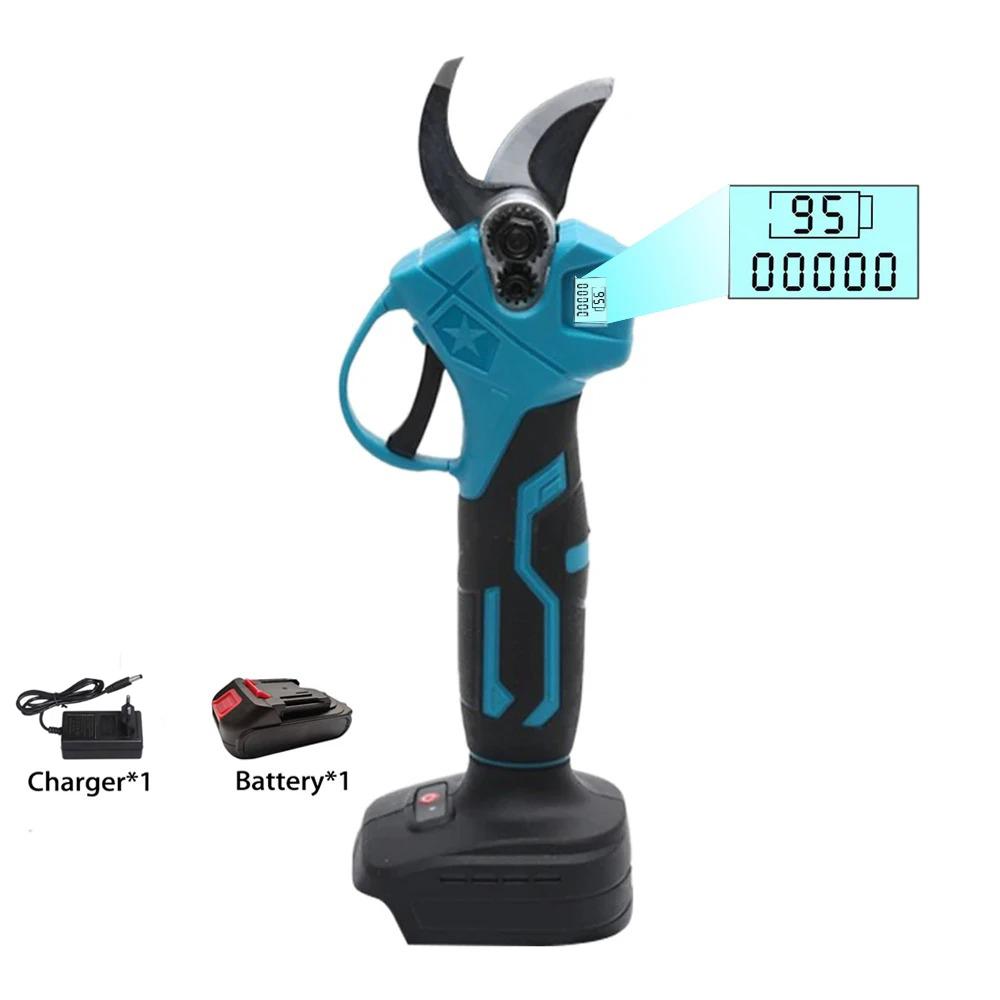 

Бесщеточные электрические секаторы, садовый инструмент, секатор, аккумуляторные электрические садовые ножницы со светодиодным дисплеем, подходят для батареи Makita 18 В