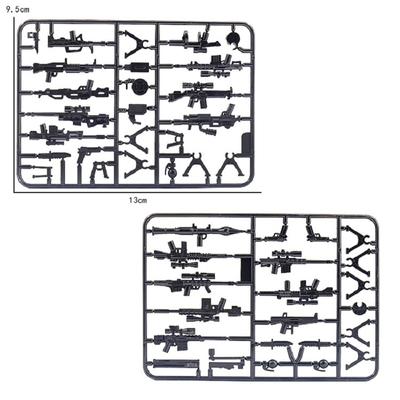 Gewehr-Maschinengewehr-Waffenpaket SWAT Specia Force Minifigur Gewehr-Bausteinsatz Ziegelsätze Waffenmodell Kinderspielzeug