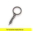 Gun Black Metal Key Chain Doll DIY Jewelry Handmade Accessory
