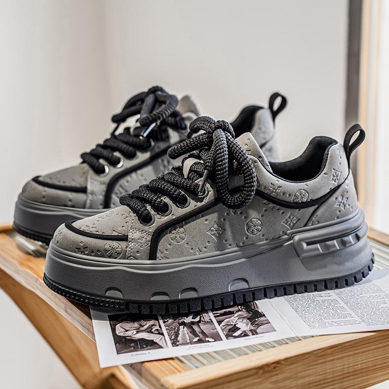 

Новые мужские классические модные низкие кроссовки для скейтбординга на толстой подошве, удобные кроссовки для баскетбола на мягкой подошве 39 серый