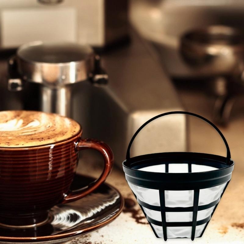 Coffee Filter Cup Powder Bowl Coffee Grounds Filtering Tool Nylon Texture Coffee Strainer Suitable for Coffee Machine