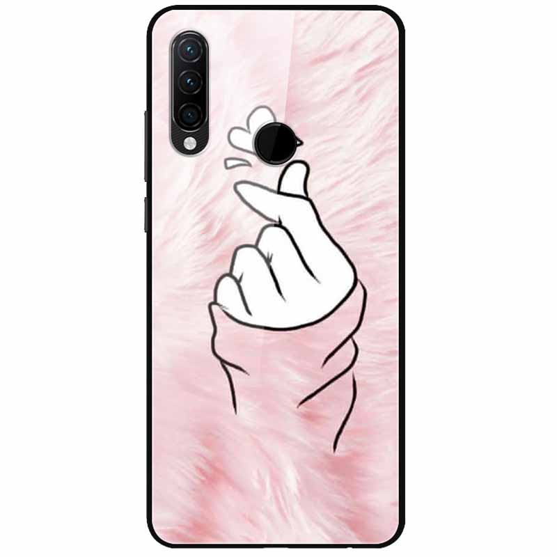 For Huawei P30 Pro Lite Case Cool Tempered Glass Luxury Coque Covers for Huawei P20 Lite P 20 P20Pro P30Pro P 30 Hard Back