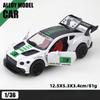 1/36 Scale Bentley GTR Toy Car Super Sport Vehicle Miniature Model Free Wheels Diecast Zinc Alloy Metal Collection Children Gift Car