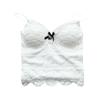 Women's Color Lace Sleeveless Camisole Belly Button Top