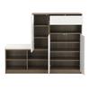 Shoe Storage Bench & Shoe Cabinet, Multifunctional Shoe Rack with Upholstered Seat, Versatile Shoe Storage Solution with Adjustable Shelves for The