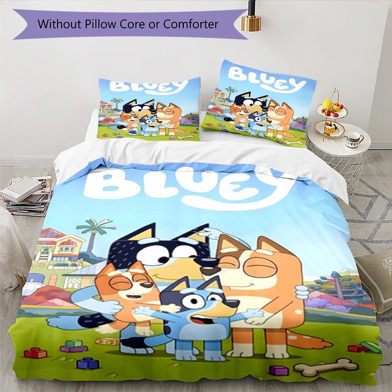 3pcs B-Blucy6 Design Cover Set - HD Printed Bedding with 1 Cover and 2 Pillowcases - Perfect for Home and Dorm Decor
