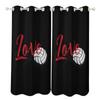 Volleyball Curtains Sports Game Theme Curtains Drapes for Kids Boys Girls Bedroom Abstract Window Curtain Blackout Drape