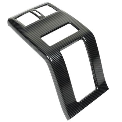 Rear Center Console Air Vent Covers Carbon Fiber Pattern Rear Air Condition Vent Cover Trim for Mitsubishi Outlander