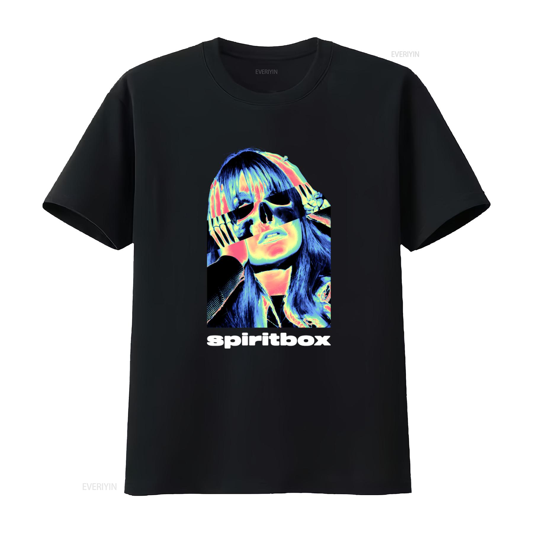 

Spiritbox Xray World Tour 2023 Logo Print Black Rock Metal T Shirt Perfect For Fans vintage Washed Versatile Stretched 4XL