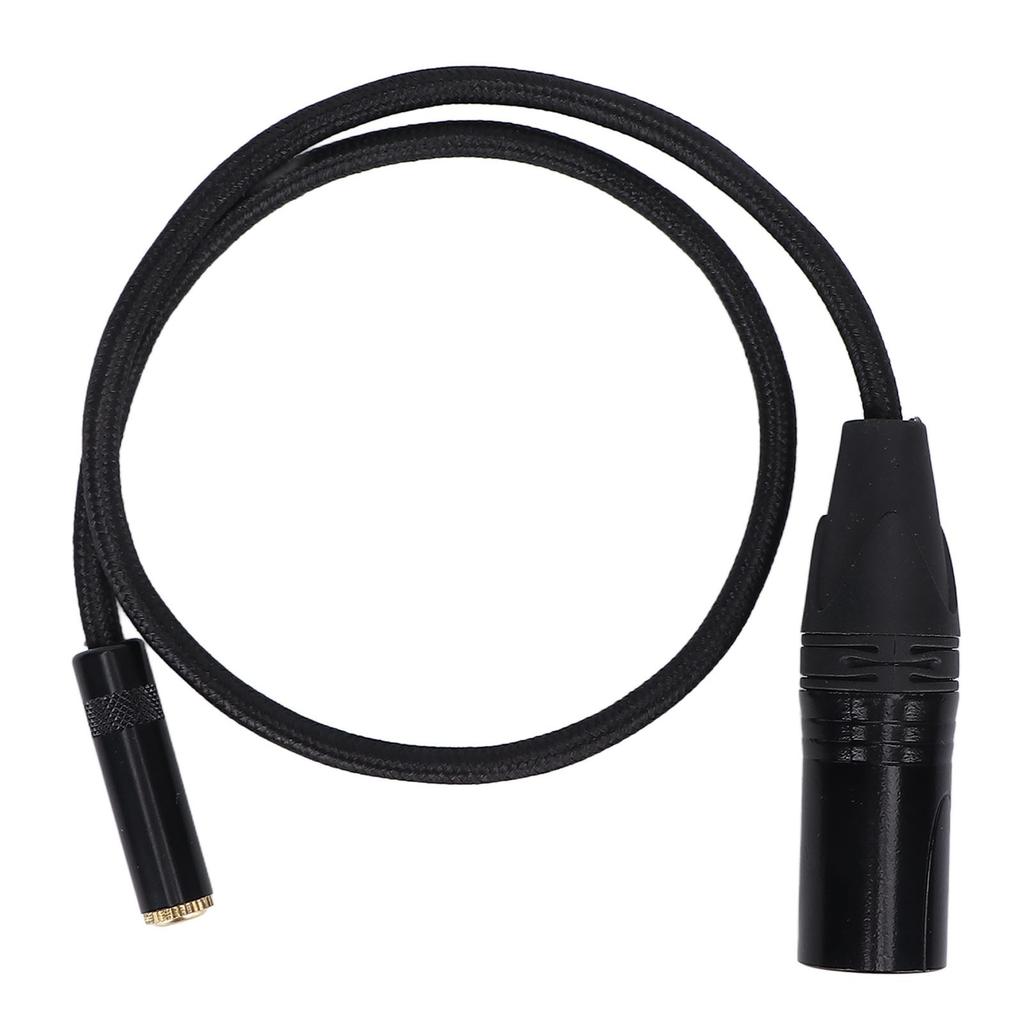 3.5mm Female to XLR Male Cable Prevent Interference Noiseless 3pin Stereo XLR Adapter Cord for