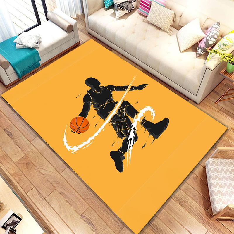 Basketball HD Printed Area Large Rug ,Carpet for Living Room Bedroom Sofa Decoration Non-slip Floor Mats Dropshipping Alfombras