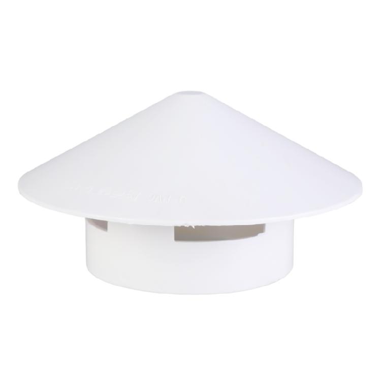 PVC Chimney Rain Caps Vents Caps for 110mm Pipes Offering Rain and Snow Shielding