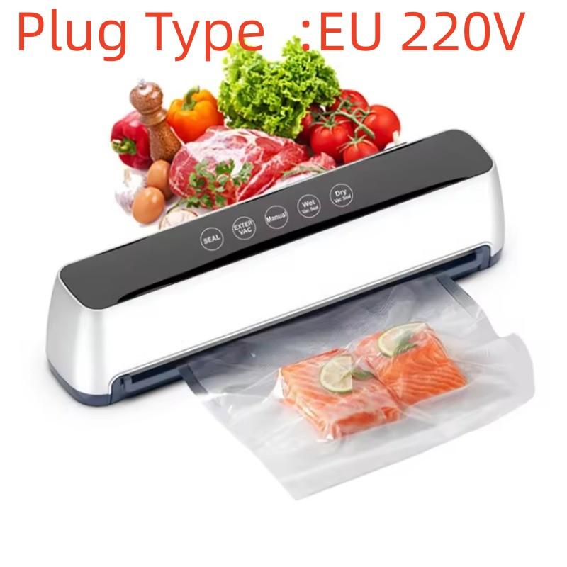 Portable Food Sealer Vacuum Machine with Free Bags - Automatic and Food Saver for Home Kitchen With Vacuum-sealed Suction Tube
