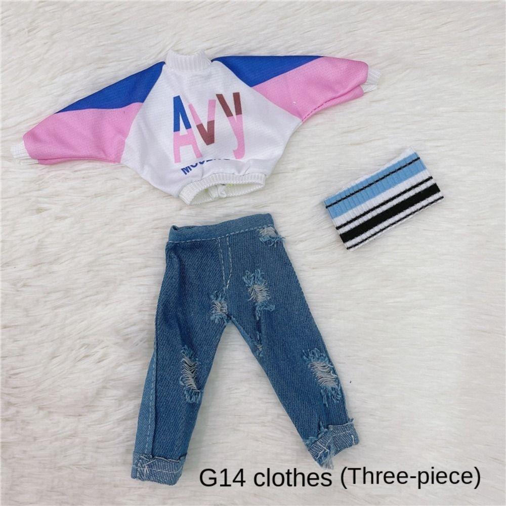 Haine de păpușă casual de 30 cm, accesorii frumoase pentru păpuși, jucărie cadou pentru fete la modă