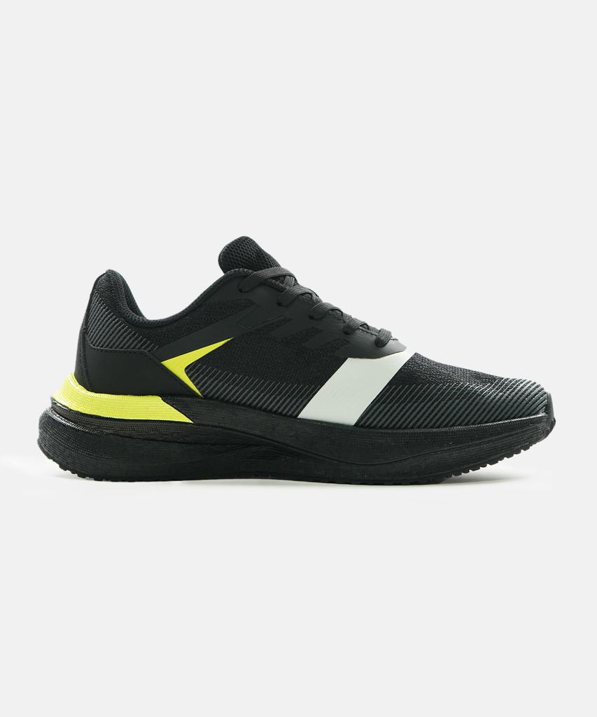 Vitro Unisex Lightweight Running Shoes Athlon (Black&Lime)