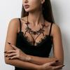 Ornate Halloween Spider Necklace Rhinestone Earring Necklace Set New Gothic Jewelry Set  Cosplay