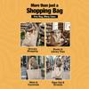 Cotton Shopper Bag 38 x 42cm 15L – Reusable Tote Bag in Black, White & Natural